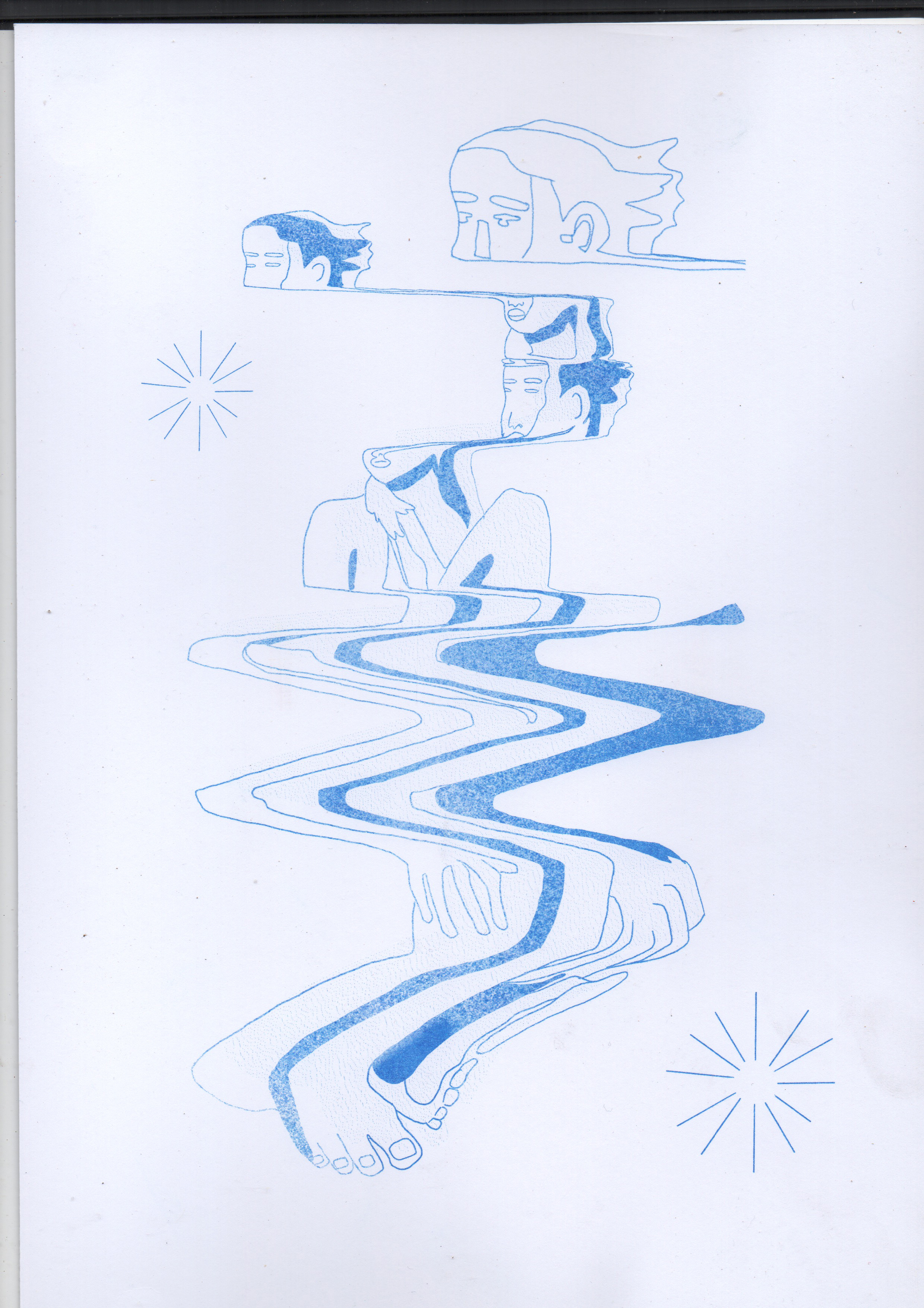 risografia, escaner, movimiento, morph, analogico, dibujo